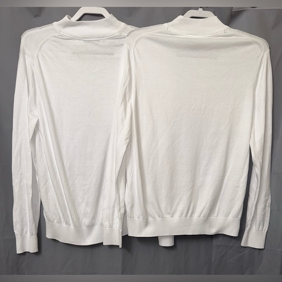 2 PAUL JAMES HIGH NECK 100% COTTON LONG SLEEVE SWEATERs SIZE M - Picture 7 of 10
